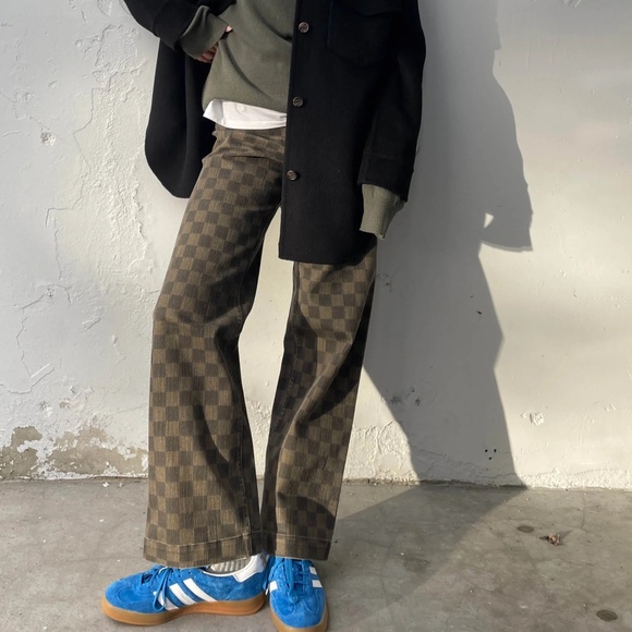 Oak + Fort Twill Checker Pants - Picture 1 of 10